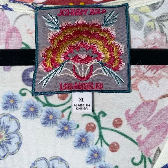 Johnny Was Tango Maxi T-Shirt Midi Length Patchwork Dress Size XL - Picture 3 of 16